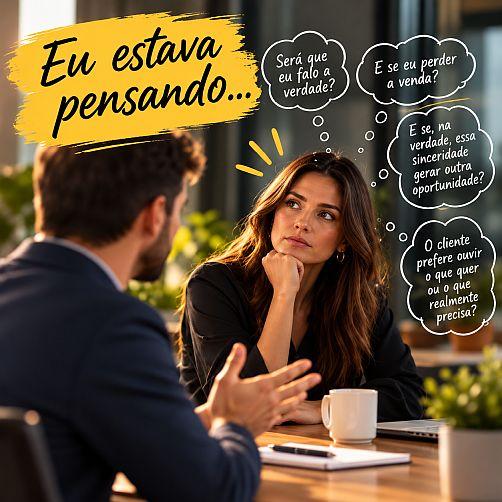 Eu estava pensando… Ser sincero demais com o cliente pode atrapalhar uma venda?  | Por Cris Nogueira
